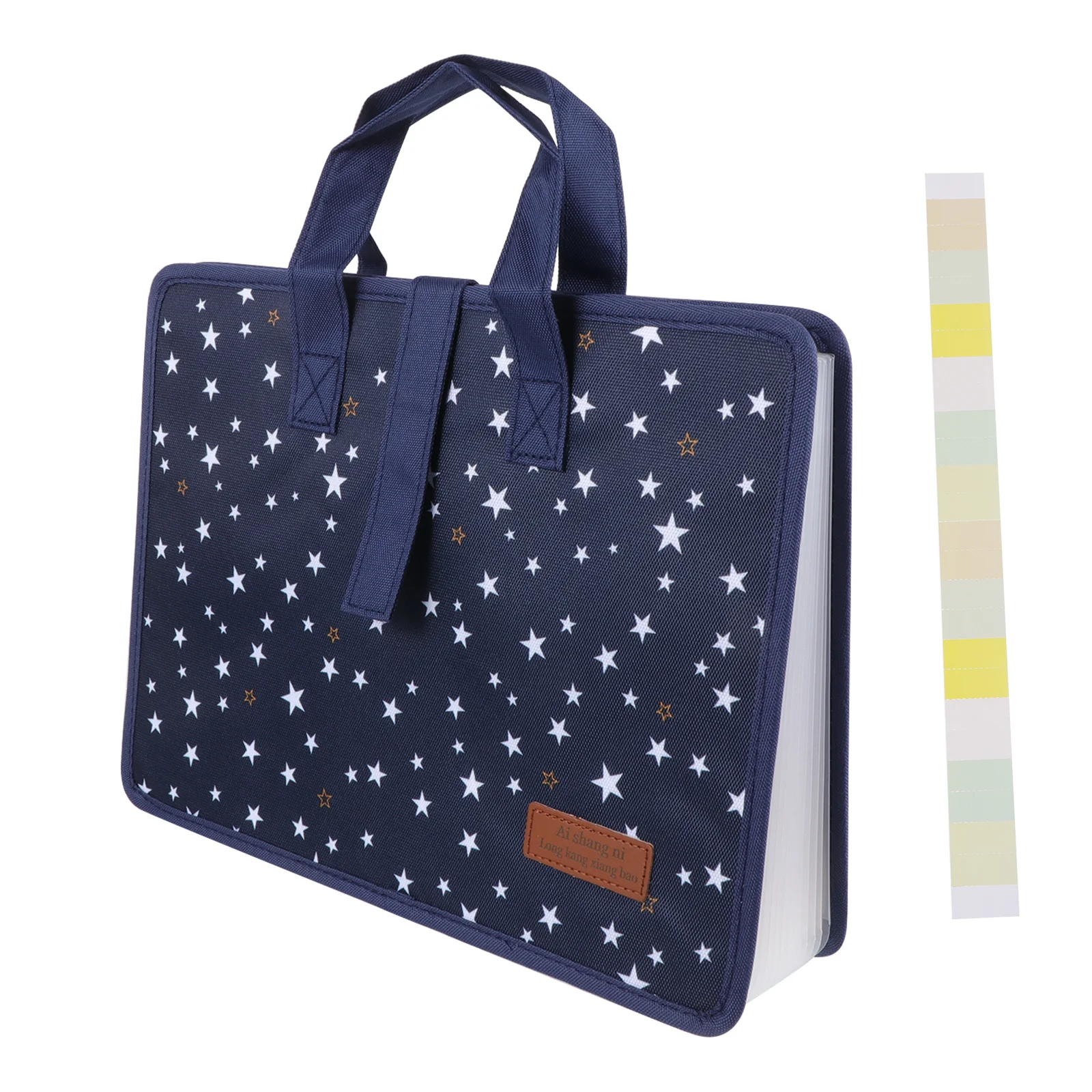 A4 File Folder 13 Pockets Expanding Document Organizer Waterproof Oxford Fabric Portable Handle Home Office School