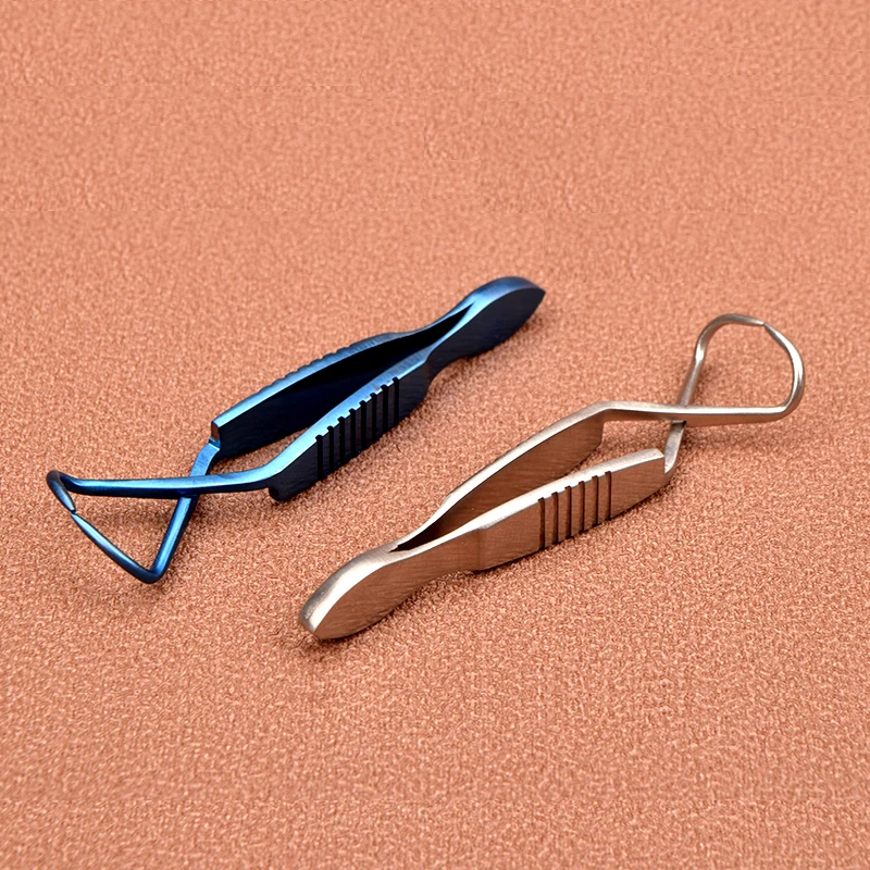 Pinzas para toallas de aleación de titanio, pinzas para toallas de tela fija, pinzas para gasa, pinzas para esponja, herramientas de instrumentos de plástico quirúrgicos