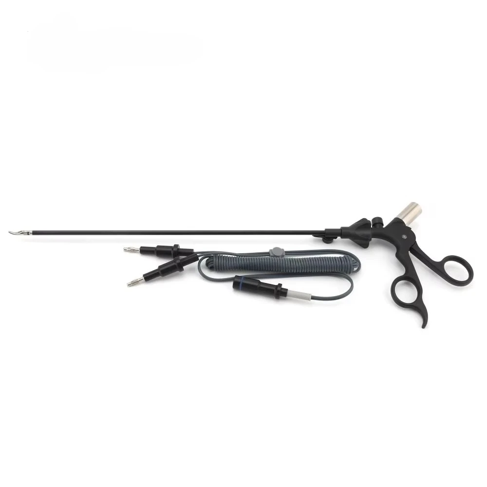 New  5mm*330mm Laparoscopic Maryland Tips Double/Single Action Bipolar Forceps, Bipolar Coagulation Forceps with Cable