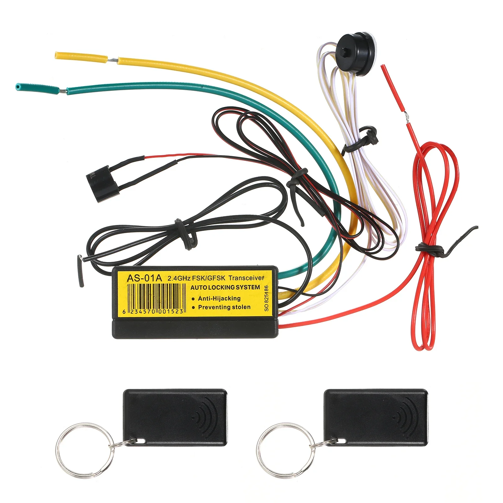 Engine Immobilizer Car Anti-Theft Device Portable Anti-Hijacking Alarm System for 12V Vehicles