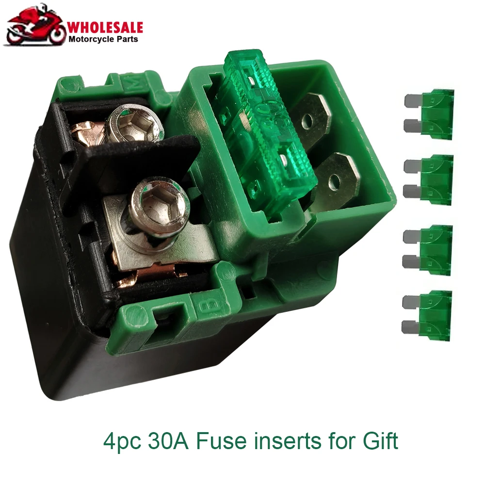1/2/4pc 12v Starter Relay Solenoid For Kawasaki KSF450 KFX KSF 450 2008-2014 EN500 EN VULCAN 500 97-09 ZZR600 ZZR 600 2005-2008
