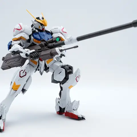 Bandai Original MODELKIT MG 1/100 GUNDAM BARBATOS Modellbyggsats Anime Action Fighter Monteringsmodell Leksakspresent För barn 10 best sales Gundam MG modellbyggsats - №8