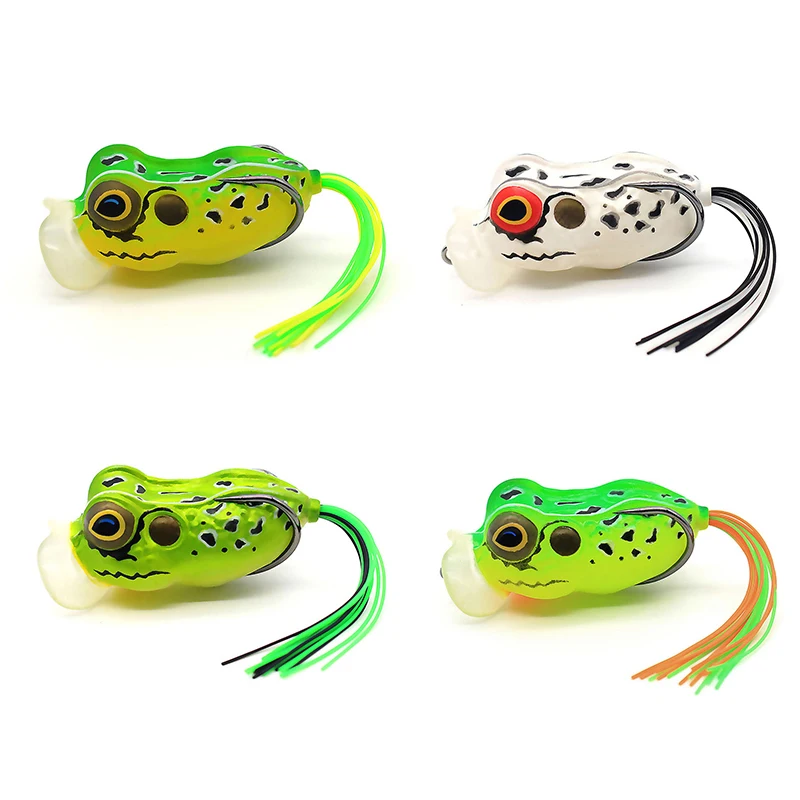 Surface System Bionic Lure 10.3cm/12.5g Big Mouth Thunder Frog Imitation Fish Bait Lua Soft Bait