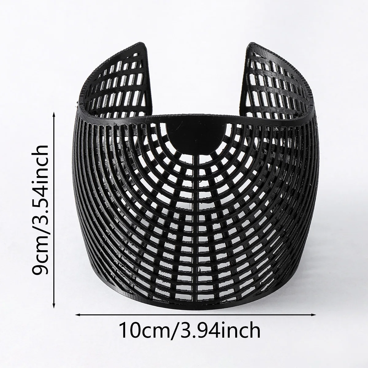 Muslimischer Kopfschmuck mit geometrischem Muster, rutschfestes, festes Stirnband zum Fixieren, tragbar, rutschfest, verbreitertes Kopftuch, multifunktional, 10 x 9 cm – Detail 1