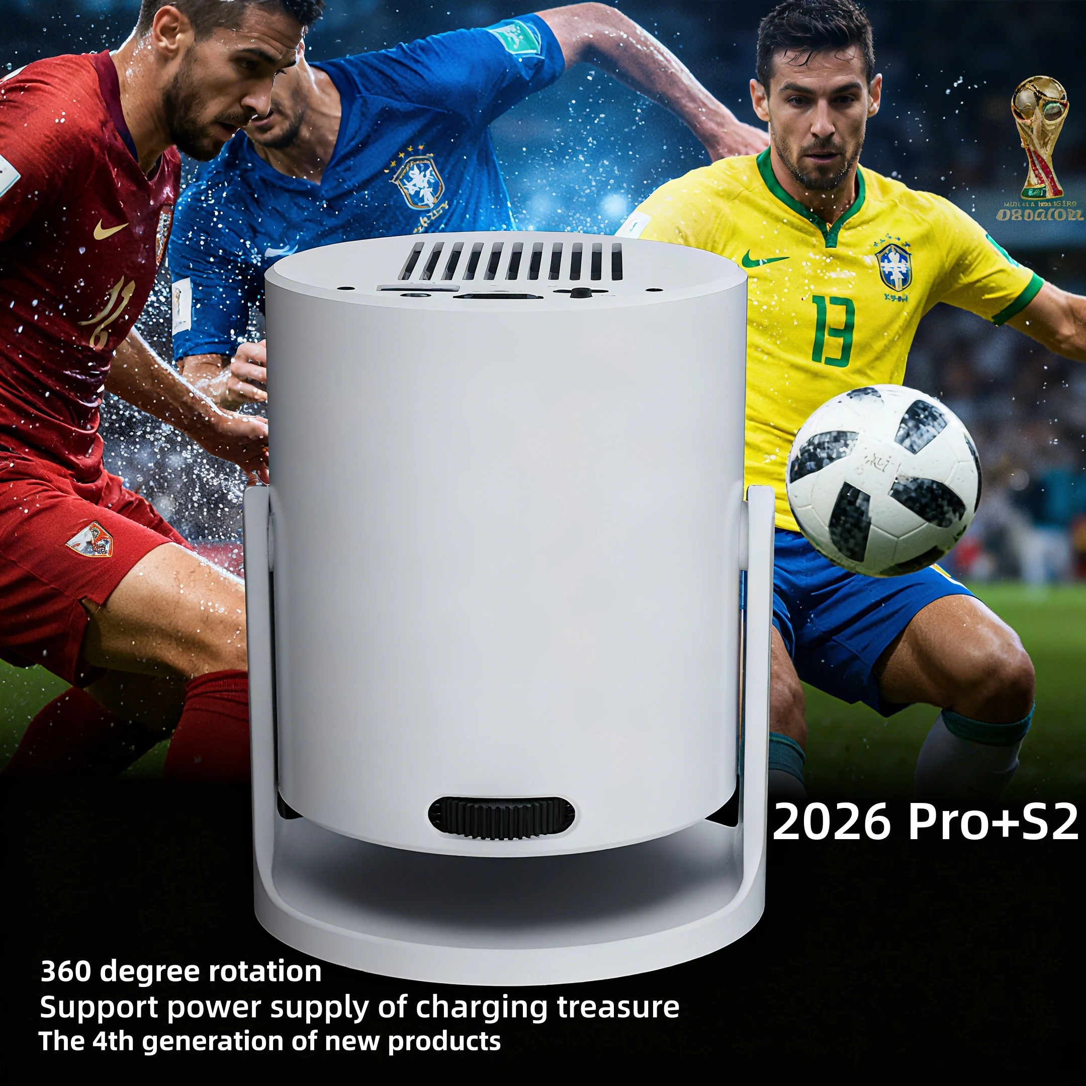 Best Sell HY300PS 720P Portable Projector 250 ANSI Lumens Android 13 Manual Focus 4K LCD HIFI Stereo English/German Home Theater