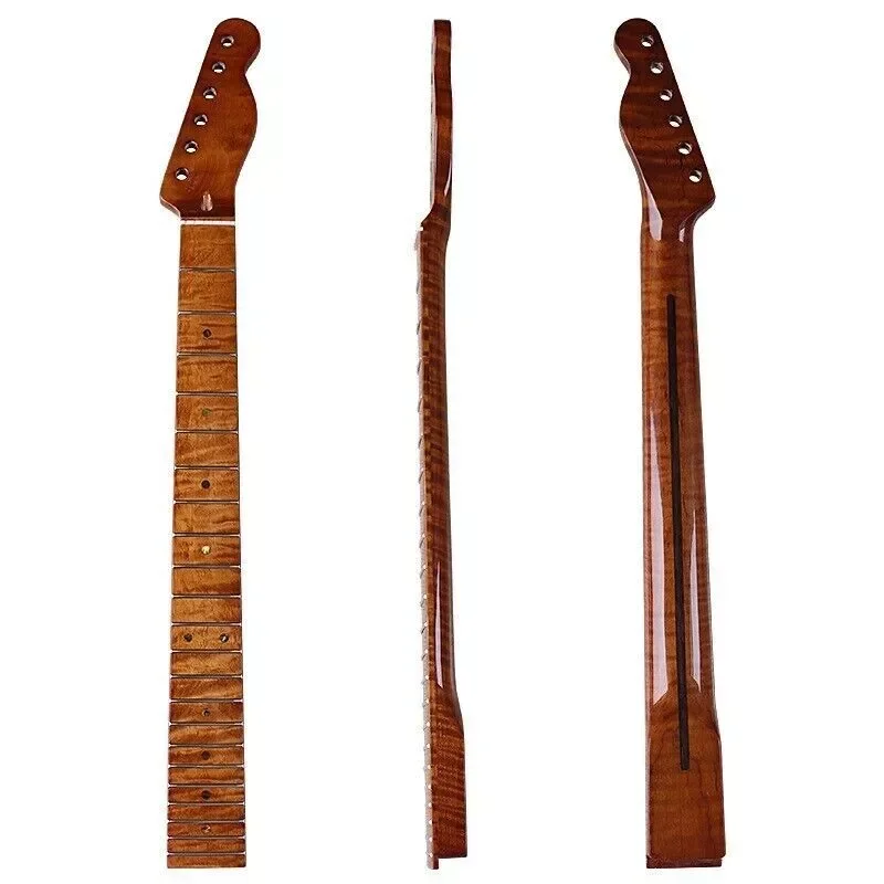 Tiger Roasted Flame Maple Electric Guitar Neck,22 Frets,new
