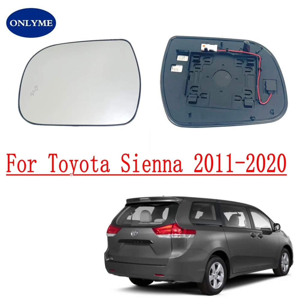 Car Convex Heated Bind Spot BSD Mirror Glass For Toyota Sienna 2011 2012 2013 2014 2015 2016 2017 2018 2019 2020