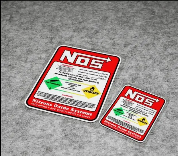 NOS Nitrous Oxide Drag Racing Sticker Waterproof Vinyl Decal For Car Motorsport Tuning Auto Styling