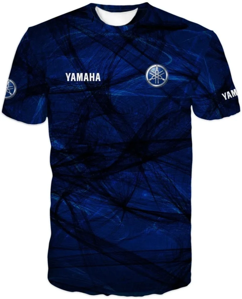 Summer Hot Selling Yamaha Dark Blue Trendy Short Sleeved Men and Women Fashionable Casual Motorcycle Riding Sportswear for 2026