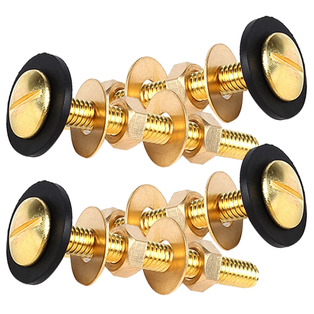 

4pcs Toilet Tank Bolts Replacement Universal Toilet Seat Bolts Heavy Duty Durable Rust Resistant Easy Install Long Lasting