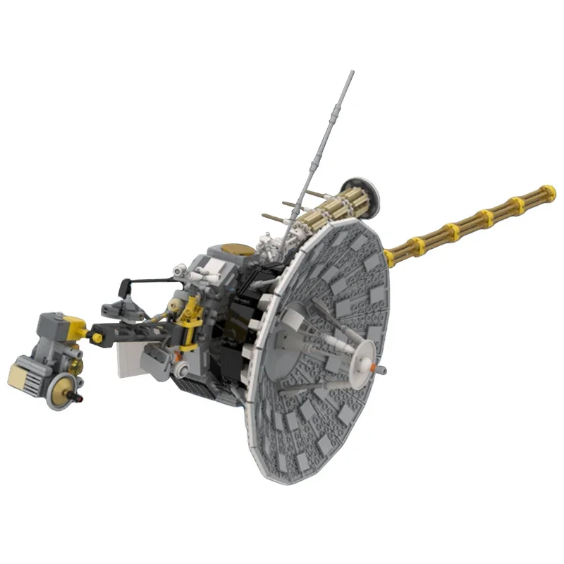 

MOC-71157 Voyager 1-2 Spacecraft Space Probe 1:12 Scale Building Model Kit Solar System Missions Satellite Brick Toys Kids Gifts