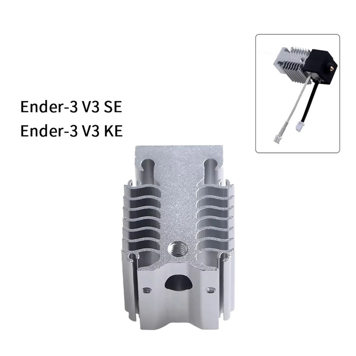 ABLQ For 3 V3 SE/KE Heat Sink All Metal Heatbreak for Extuder Hotend Rapid Heat Dissipation for 3