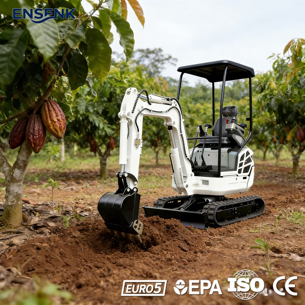 

Мини-экскаватор 1.2 т, 1.7 т, 1.5 т с двигателем Yanmar, дизельный, EPA Euro 5, CE, для строительства и сельского хозяйства, с навесным оборудованием