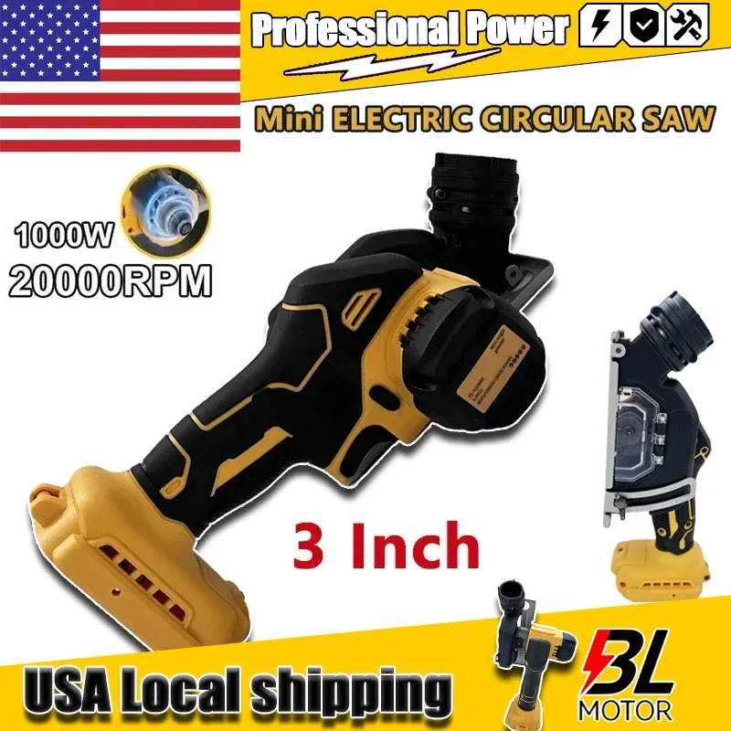 

Fit DeWALT 20V Battery Cordless Angle Grinder 3 Inch Handle CUT OFF Electirc Cutting Mini Circular Saw Machine Power Tools