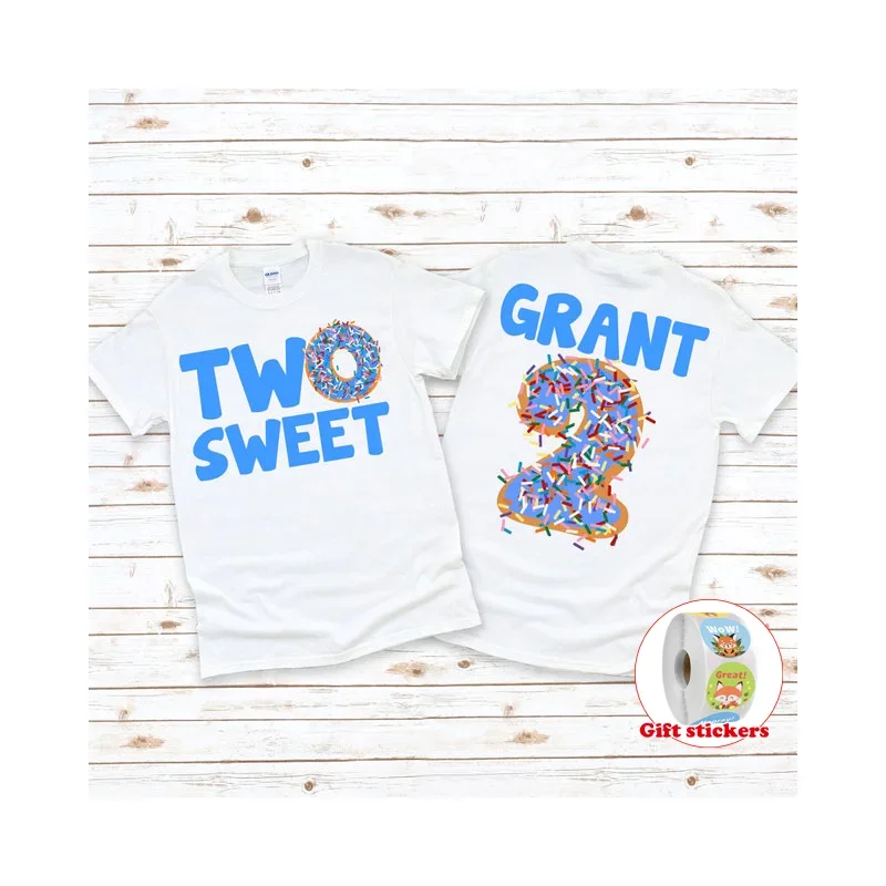 Birthday Boy T-Shirt  Custom Age customized Shirt  Donut Birthday T-Shirt  Sprinkles customized Shirt Birthday Boy T Shirts
