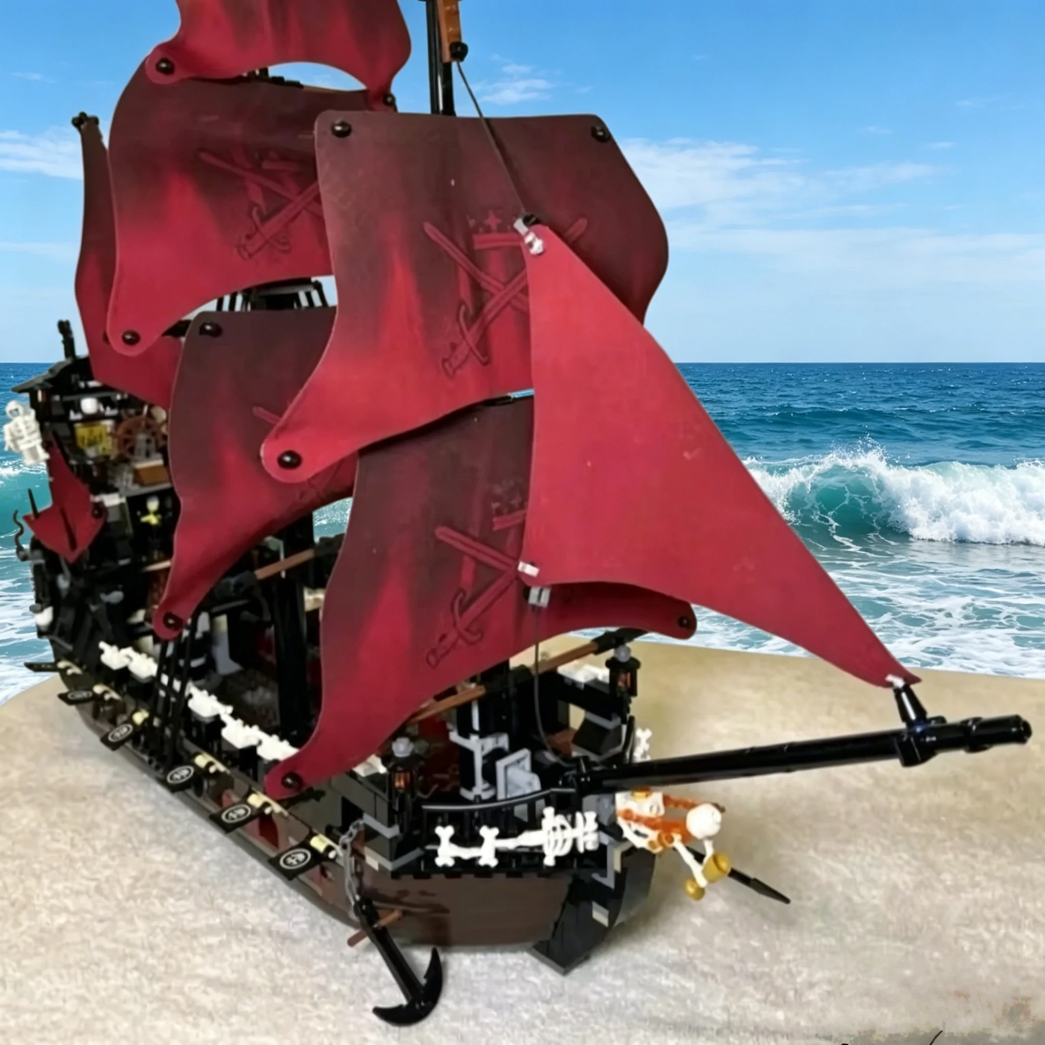 

2026 New Pirate Matching Building Blocks Annie Ship Model 1151 Pieces Assembly Birthday Toy Creative Education