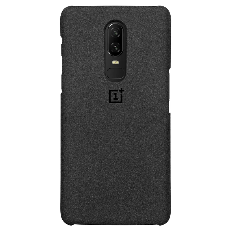 100% Official For OnePlus 6 Case original 1+6 A6000 bespoke Sandstone Slim Back frosted Anti-fingerprint Cover