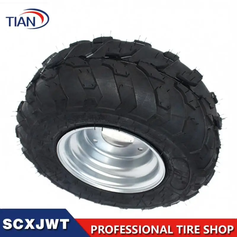 Good Quality 6 Inch ATV Wheels 145/70-6 Tire Tyre for 6 Inch Iron Wheel Rims Fits Go Kart Buggie Atv Quadkart