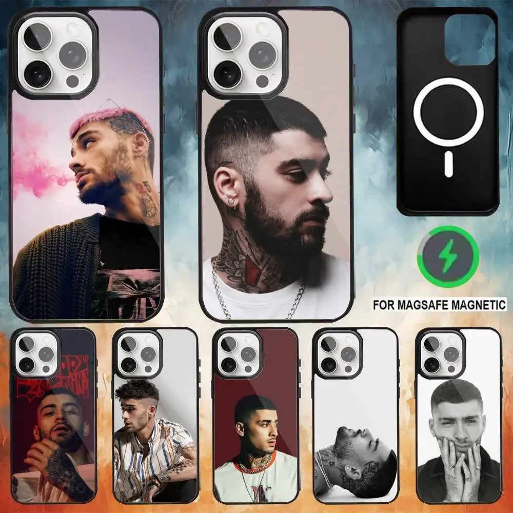 

Singer Z-zayn M-malik Phone Case For iPhone17,16,15,14,13,12,11 Plus,Pro Max Magnetic For Magsafe Wireless Charging