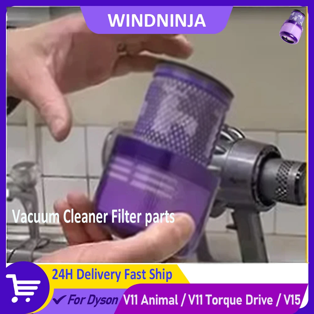 

Postposition Purple Filter Parts Suitable for Dyson V11 Animal / V11 Torque Drive / V15 Purification Handheld Vacuum Cleaner