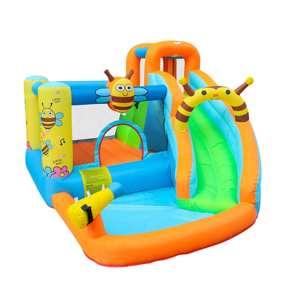 

Cheap Air Party Bounce House Baby Slide Bouncy Bee Inflatable Castle Slider for Children China
