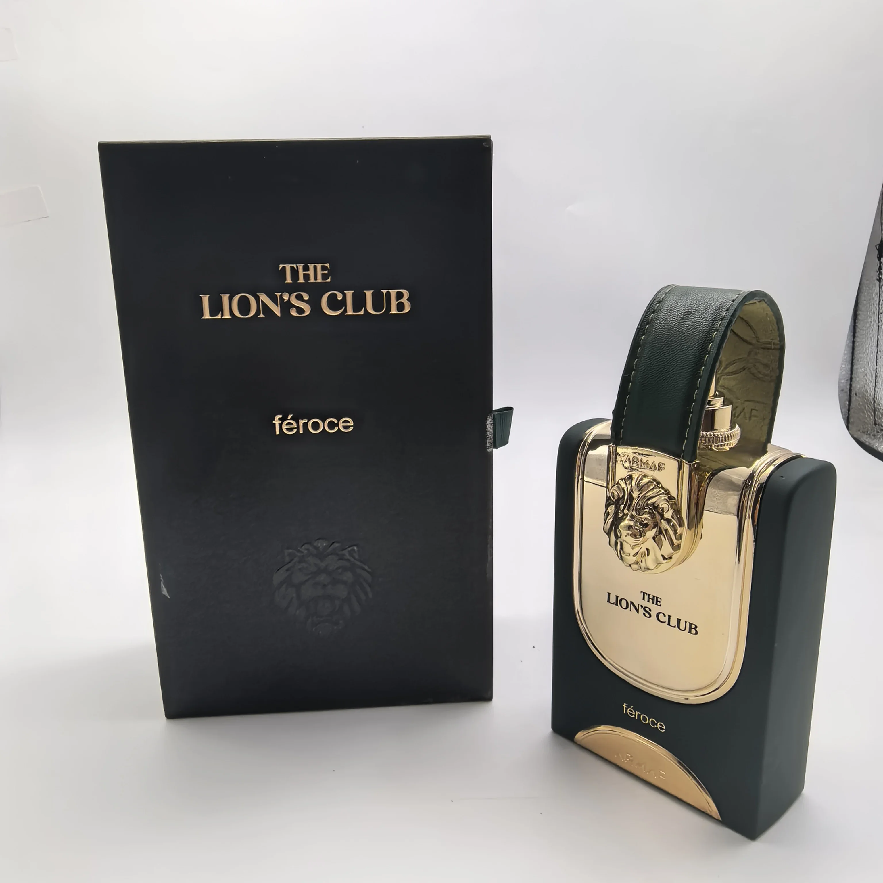 The Lion's Club Feroce EDP 3.4oz - كولونيا شرقية طويلة الأمد، هدية مثالية لعيد الهالوين وعيد الشكر وعيد الميلاد للرجال