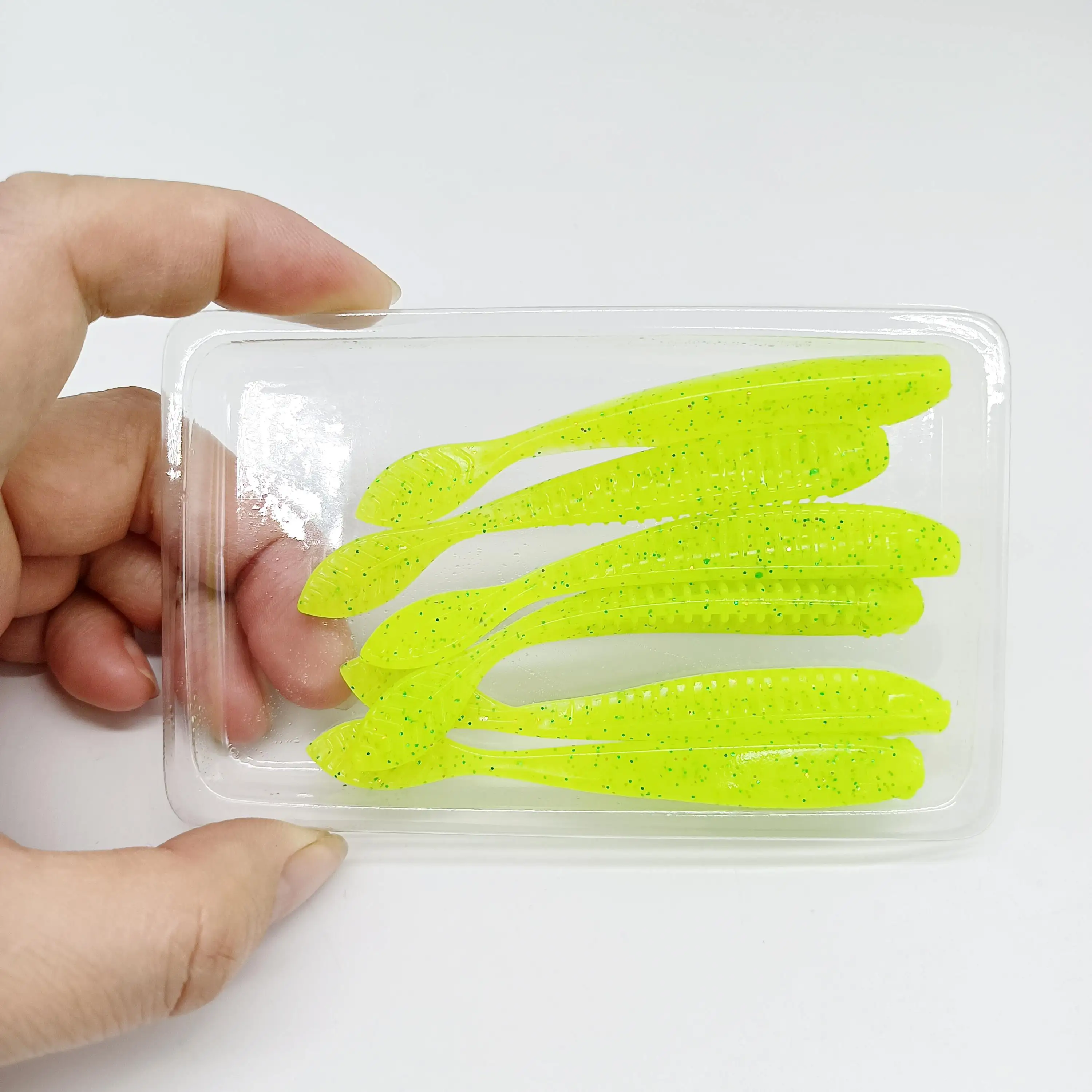 DUODUOYU 6PCS TPE Schwimmenden Angeln Weicher Köder 2,3g/85mm Wobbler Swimbait Silikon Köder Bass Barsch locken Künstliche Köder Tackle – Detail 5