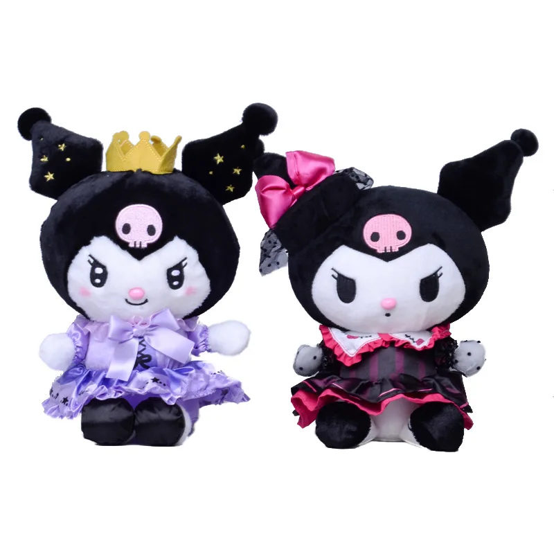 Sanrio Anime Kuromi Actiefiguur/Sleutelhanger Zachte Pop Cartoon Speelgoed Hanger Schattig Ornament Jongens Meisjes Charme Verjaardagscadeau