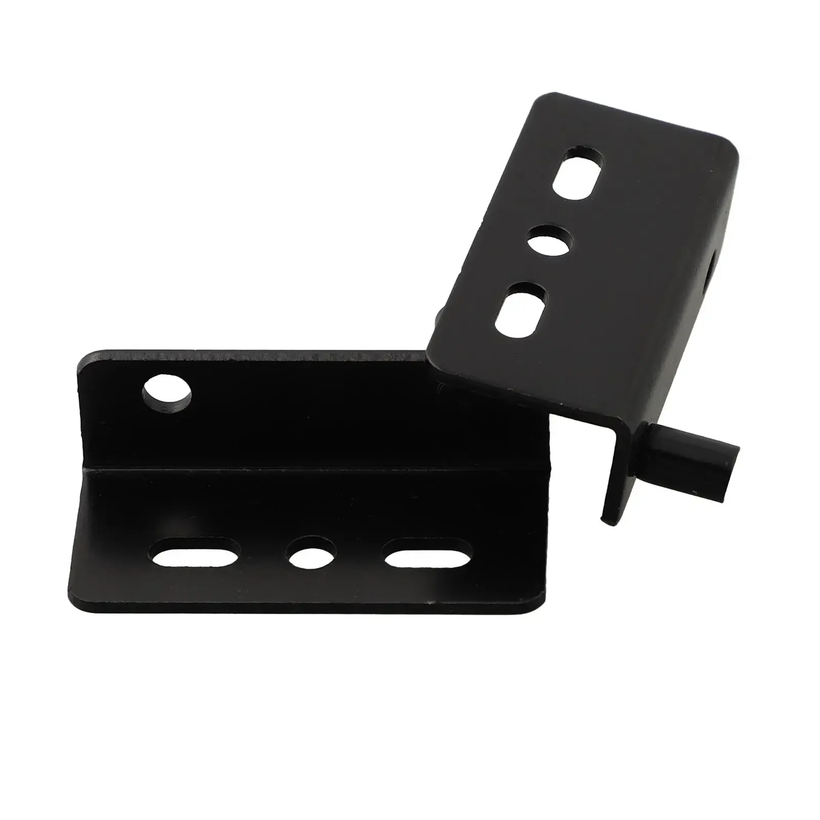 For Wood Doors Drawers Furniture Cabinet Wardrobe  2pcs Pivot Hinges  Black Heavy Duty Concealed Shaft  Door Hinges With Bushing