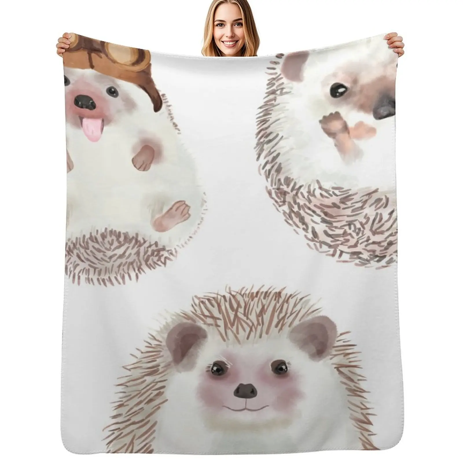 HedgeHogs Throw Blanket anime Custom Heavy Designers Hairy christmas decoration Blankets