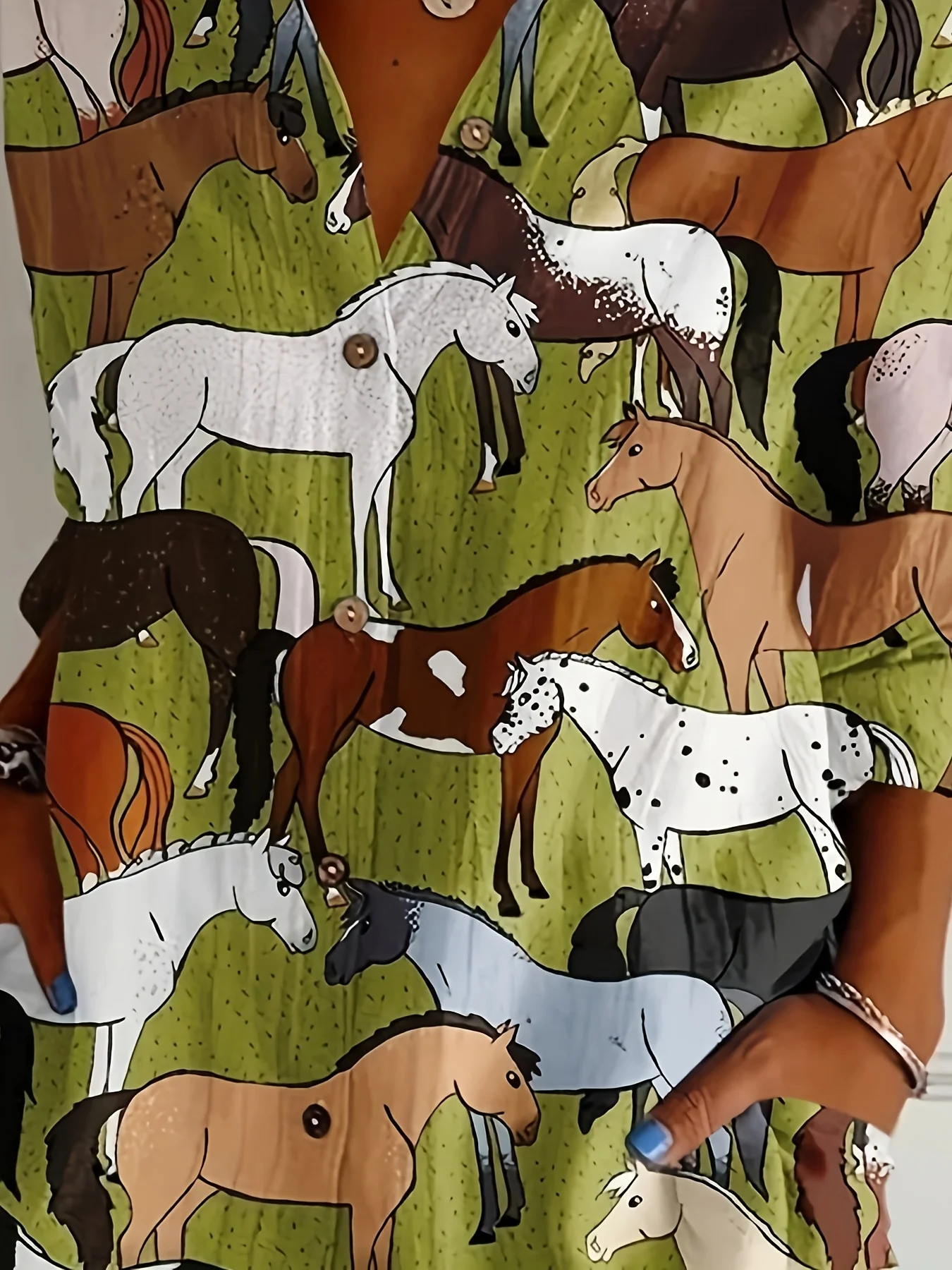 Kemeja Musim Semi dan Musim Panas Tenun Ukuran Besar Wanita