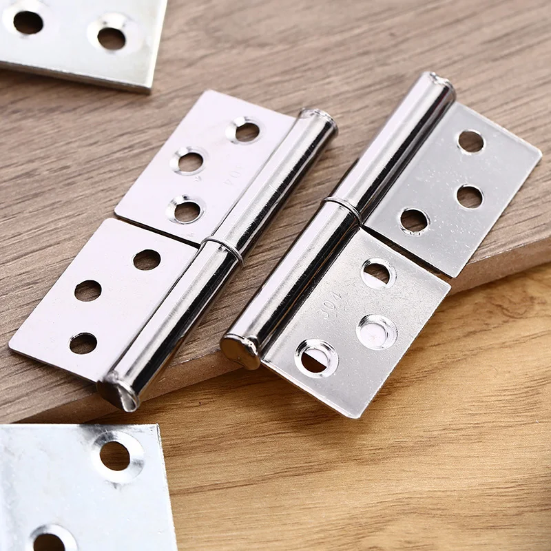 Bisagra soldada de acero inoxidable, eje de puerta de baño desmontable Industrial, herrajes para muebles, grueso, resistente, hierro