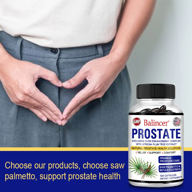 Men\'s Prostate Health - Contains Saw Palmetto To Help Relieve Bladder Pain, Reduce Urinary Frequency and Promote Restful Sleep