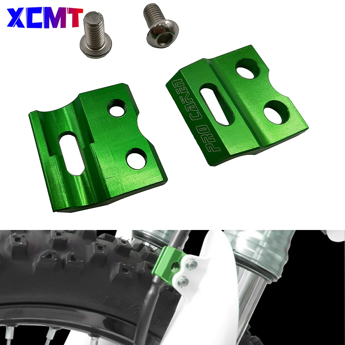 

Motorcycle Aluminum Front Brake Caliper Tubing Clamp Line For Kawasaki RM85 RM250 RM125 RMZ250 RMZ450 RMX450Z DRZ400SM 2001-2021