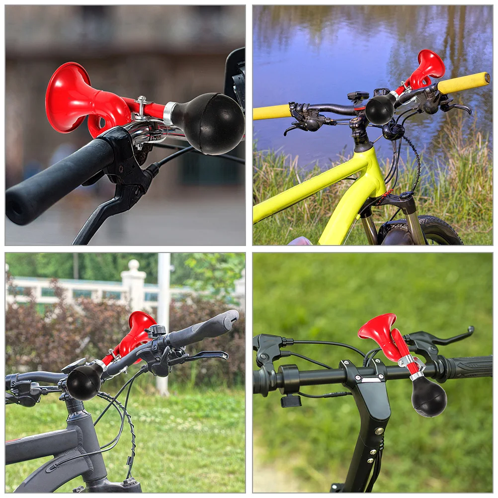 

2 Pcs Retro Bicycle Horn for Bike Portable Loud Horns Aluminum Alloy