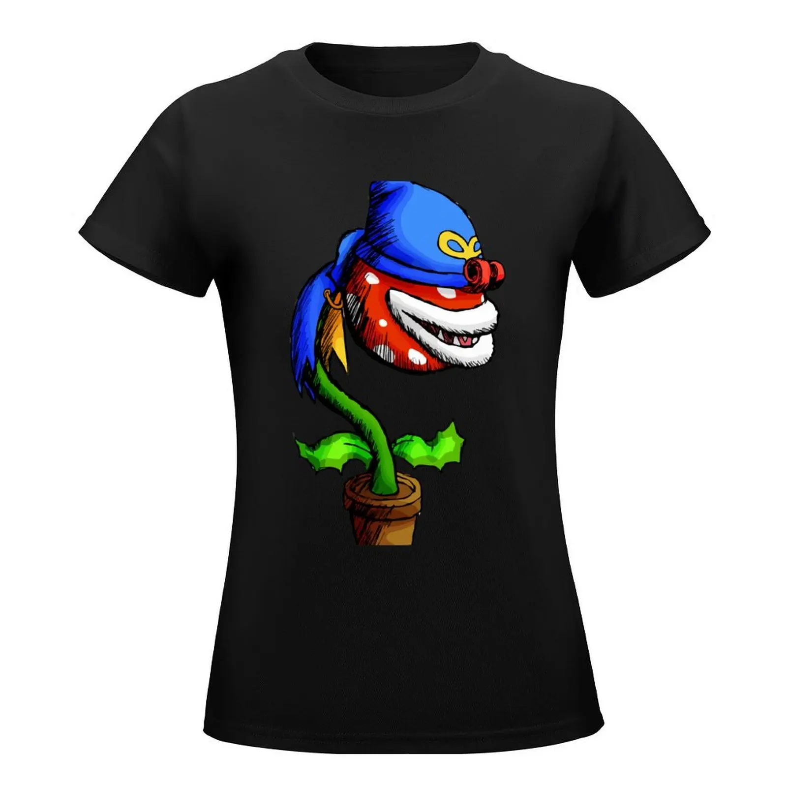 Geno Piranha T-Shirt korean fashion funny cat shirts for Women