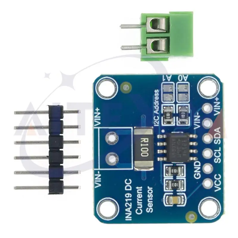1/5 pces MCU-219 ina219 i2c iic zero deriva módulo sensor de monitoramento de energia de corrente bidirecional módulo de monitoramento de fuga