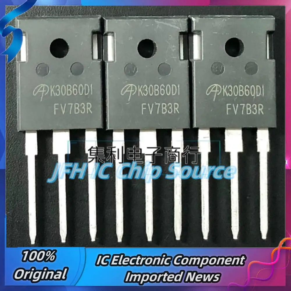 5PCS-10PCS K30B60D1 AOK30B60D1  TO-247  IGBT 30A 600V Best Quality Stock