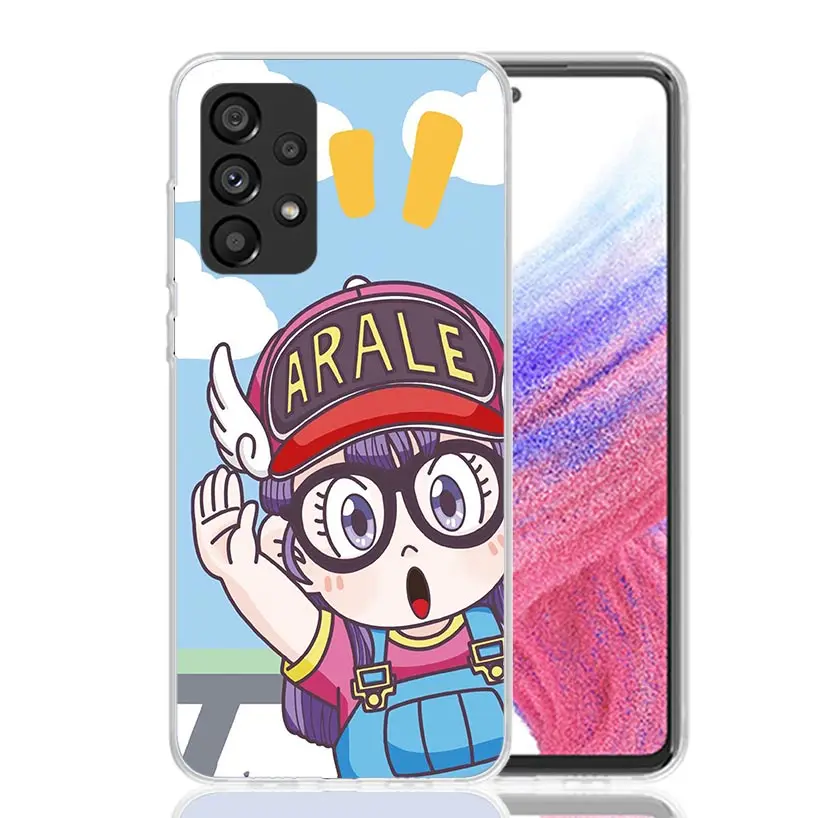 Dr Slump Arale Anime Phone Case For Samsung Galaxy A14 A15 A13 A12 A54 A55 A53 A52 A04S A24 A25 A23 A22 A34 A35 A33 A32 A03S A02