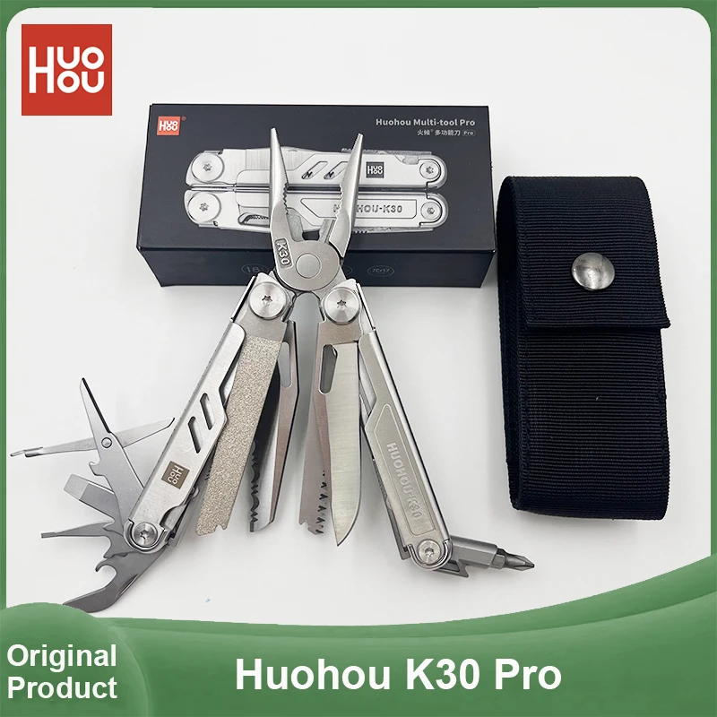 HuoHou K30 Pro Multitool 18 In 1 Folding Pliers Knife Scissors Saw Portable Outdoor Camping Survival EDC Tools Multi Tool