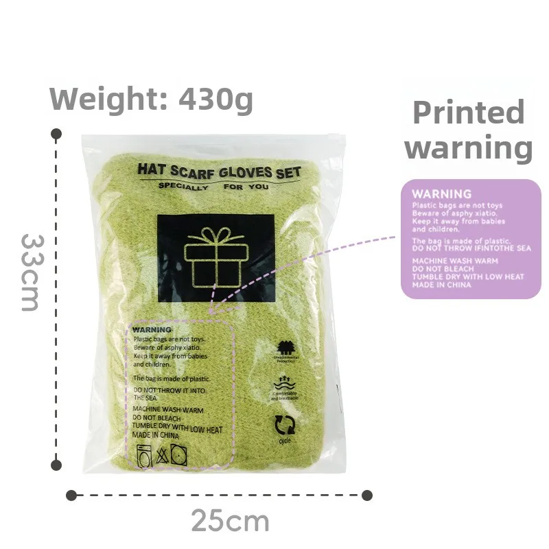 Roupas femininas elegantes e bonitas de inverno, chapéu de proteção de ouvido quente e resistente ao frio, cachecol, luvas, conjunto de três peças