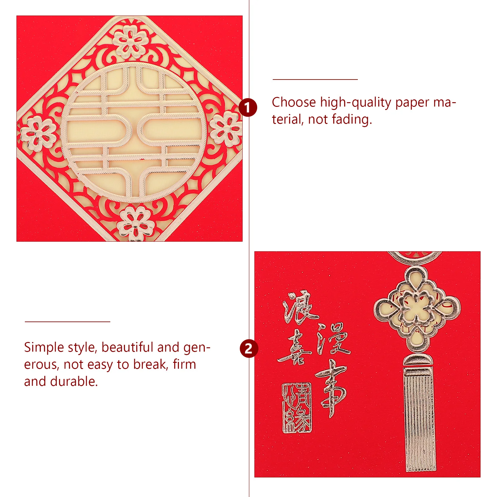 

10 Pcs Happy Invitation Letter Save Scene Belly Reception Cards Wedding Chinese Greeting Blank