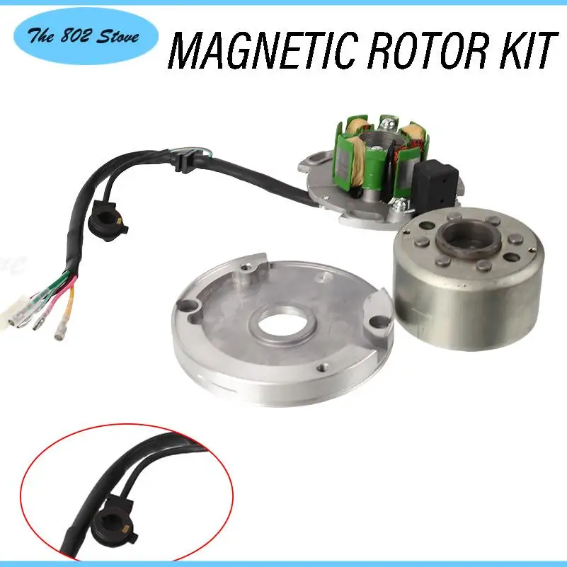 

комплект горизонтальной катушки двигателя, статора, ротора, магнита, сальника для деталей мотоцикла