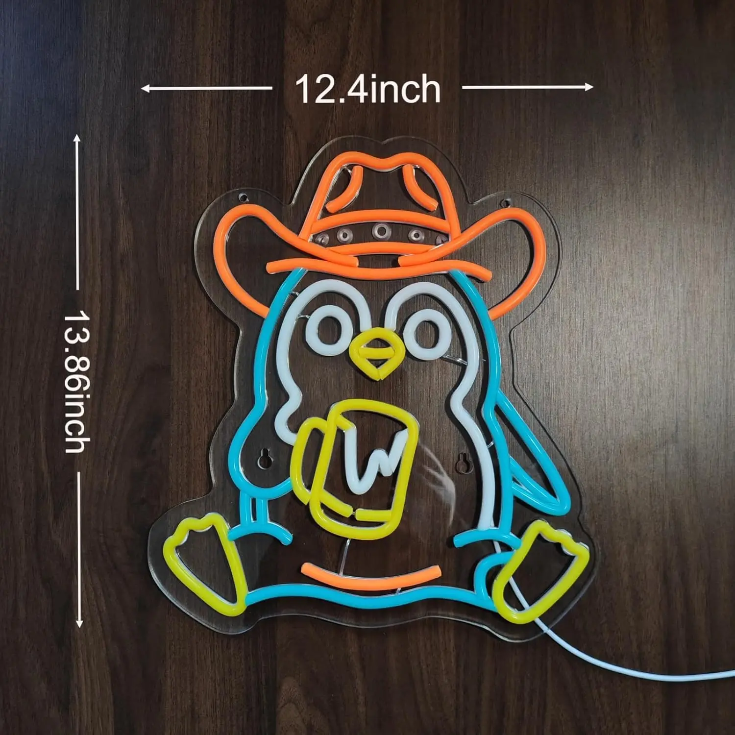 Penguin Neon Sign USB Powered Led Light for Kid Room Pet Shop Birthday Party Gaming Room Bedroom Decoration Gift Art Wall Light view 4