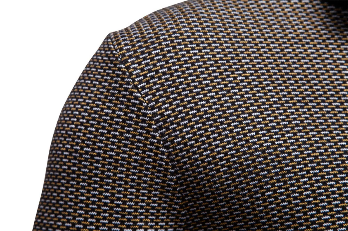 Men's Thickened European-Sized Sweater Autumn/Winter Half-Zipper Stand-Up Collar Business Casual Sweatshirt for Men