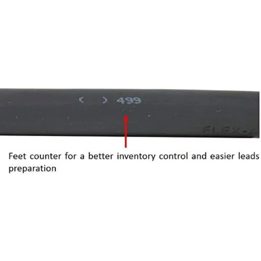 كابل لحام وبطارية نحاسي عالي الأداء 4 مقاس AWG 100 لتطبيقات الصناعية والسيارات الثقيلة باللون الأسود #4