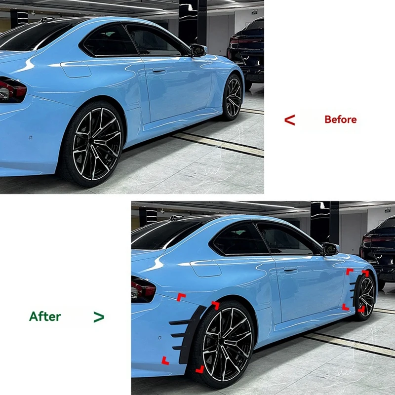 Super Sale Car Side Spoiler Diffuser Cover Trim for BMW 2 Series G42 M2 G87 2022-2026 Side Fender Splitter Trim Accessories