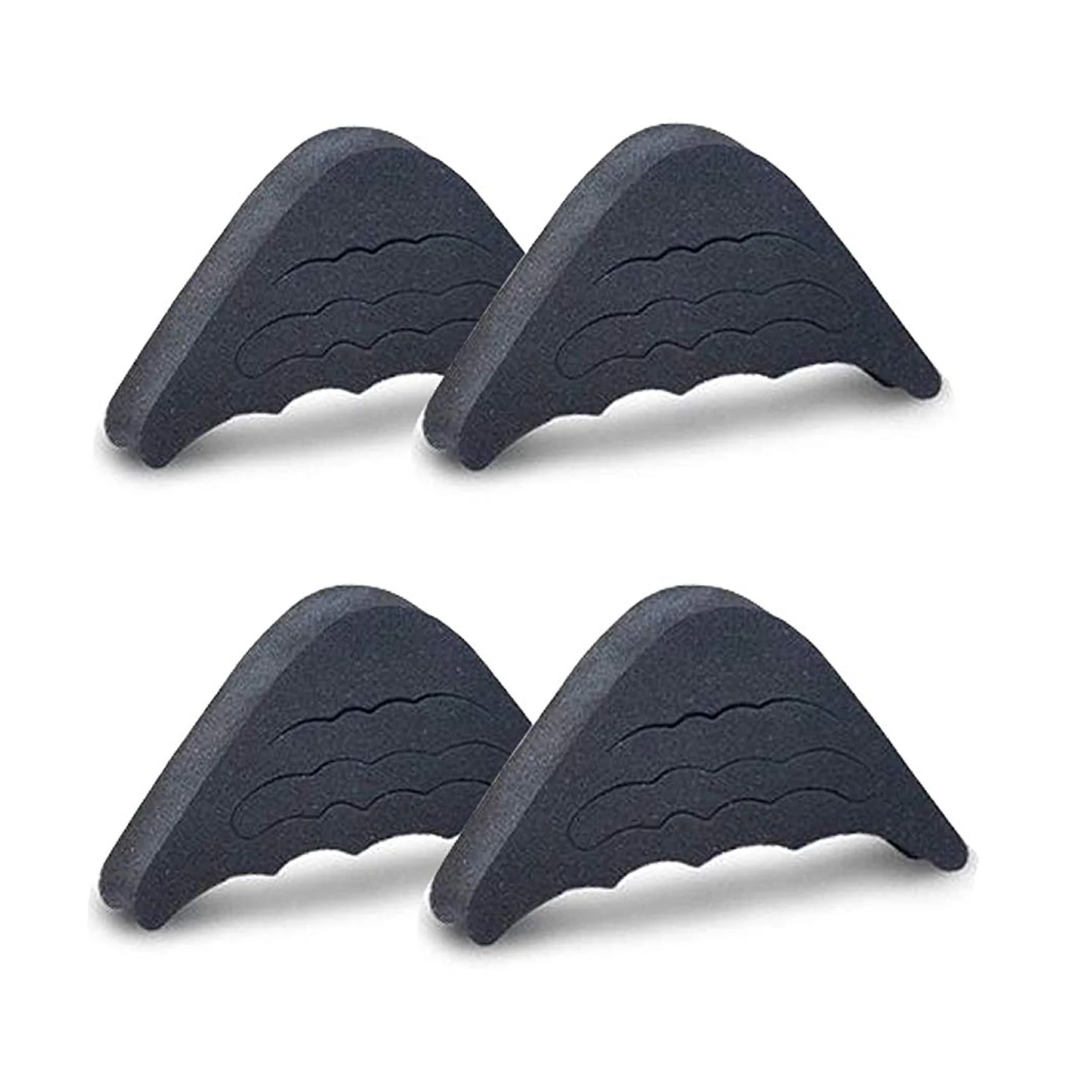 ABQR 2 Pairs Shoe Filler Toe Inserts for Shoes Too Big for Women Shoe Fillers Adjustable for Shoes Men Adult (Black)