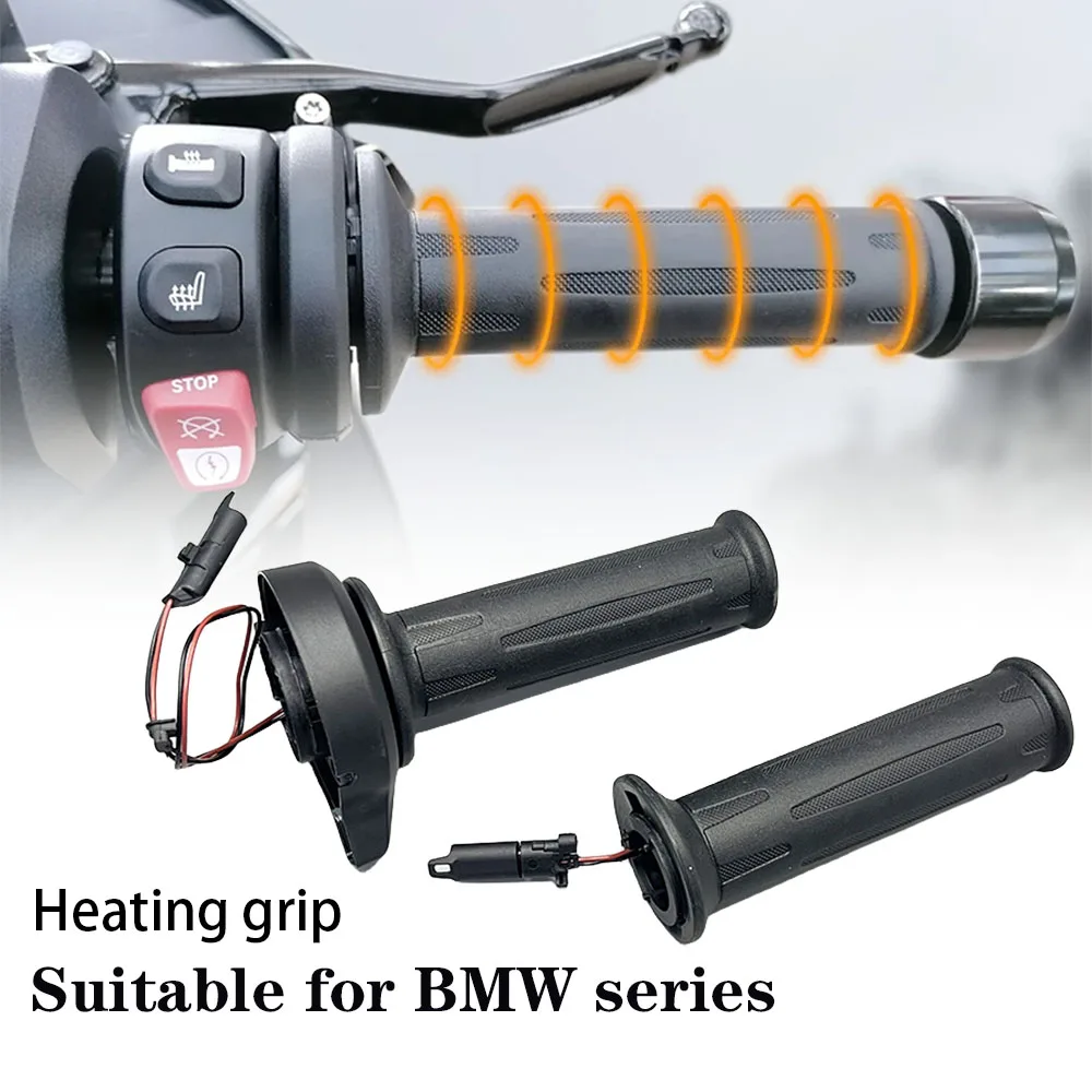 Heated Motorcycle Grips Black for BMW K1600B K1600GT K1600GTL S1000RR S1000XR R1250RS R1200RT R1250RT R18 M1000RR Accessories