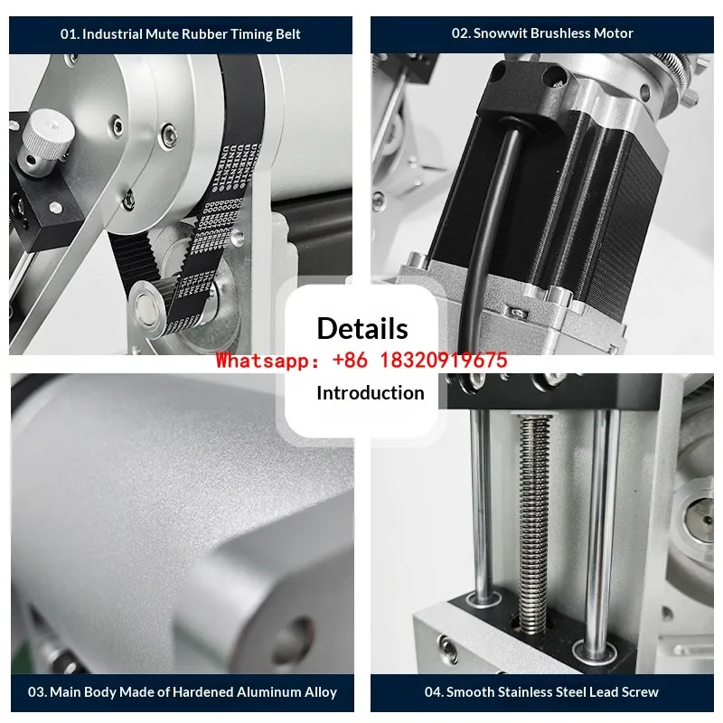 Cyclmotion Dual-axis marking rotary fixture, spherical laser marking lamp, non-standard rotary shaft